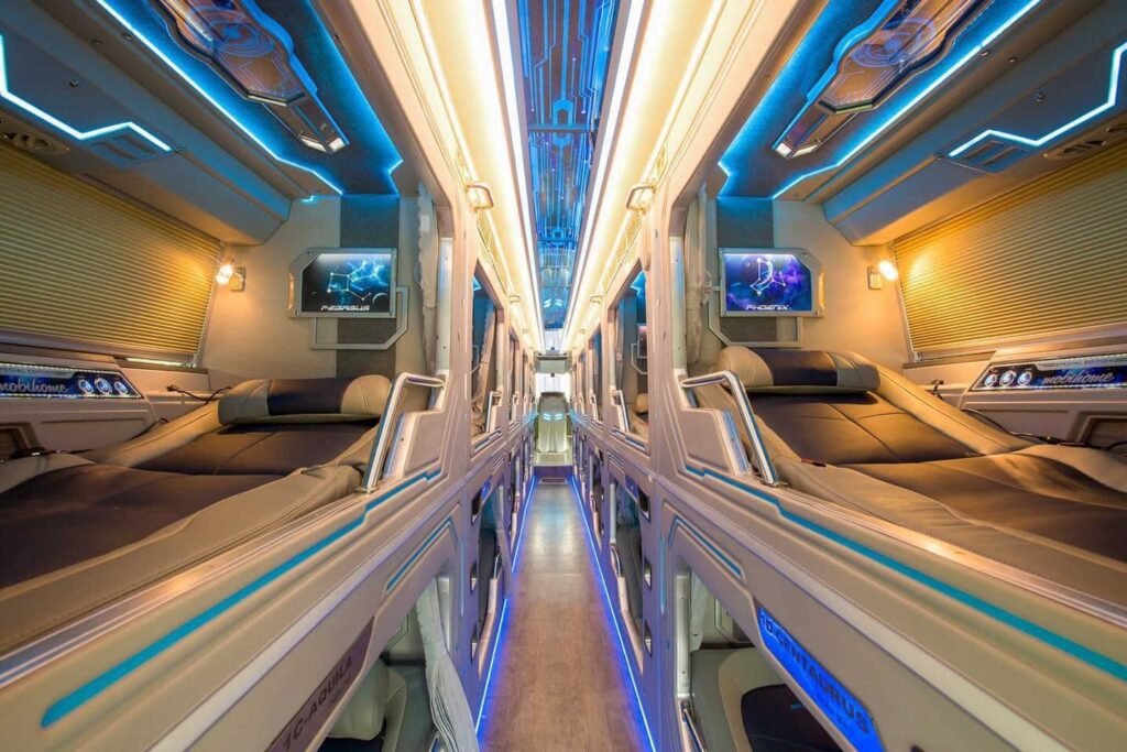 Mang thú cưng đi du lịch cùng xe phòng nằm Venus Limousine 1 Xe phòng nằm đôi Venus Limousine
