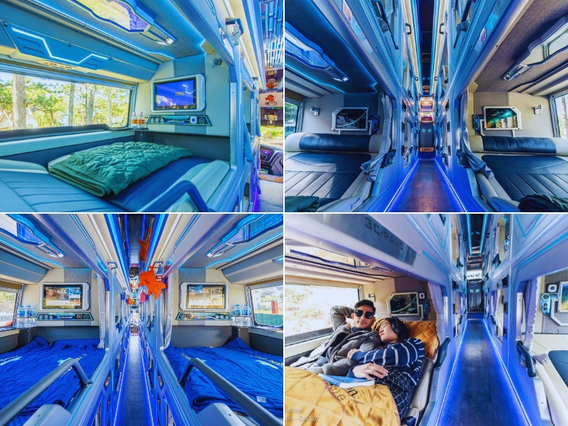 Tiện ích trên Xe Giường Nằm Đôi Sài Gòn - Nha Trang