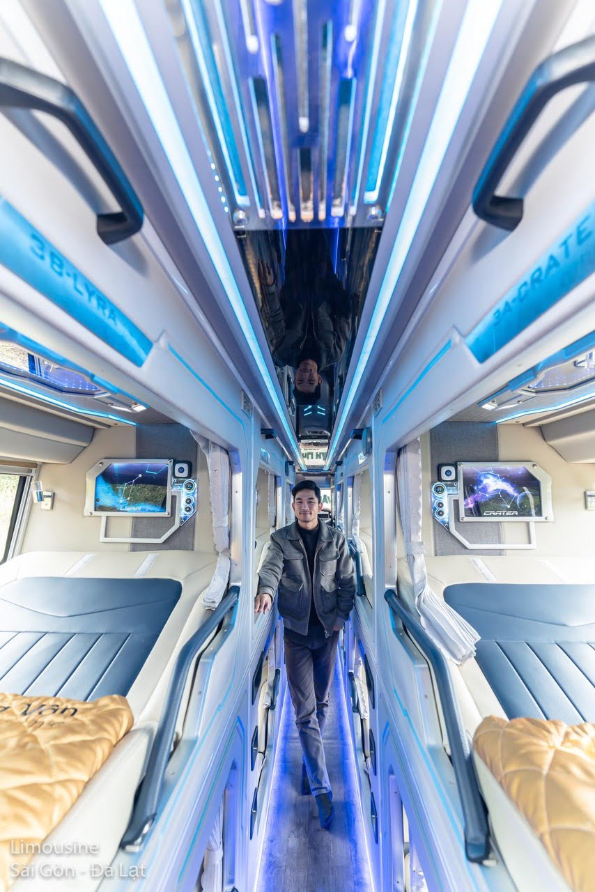 Xe Limousine Giường Nằm Đôi Đà Lạt - Tổng đài đặt vé limousine giường nằm đôi Sài Gòn - Đà Lạt 6 Nội thất cao cấp - giá tốt